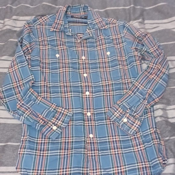Polo Ralph Lauren Other - Polo Ralph Lauren Men's Small Blue Plaid Flannel Long Sleeve Button Down Shirt
